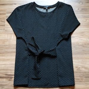 Sale 🔥Express | Polka dot tie waist tee
